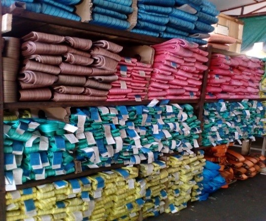 Большой заказ текстильных строп разного тоннажа