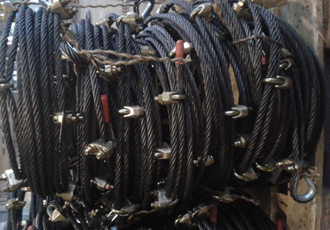 Ветвь канатная с зажимами и коушами для аэропорта г. Махачкала